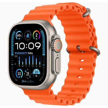Apple Watch Ultra 2 (2023) GPS + Cellular 49 mm - Titanio Titanio naturale - Cinturino Ocean Arancione